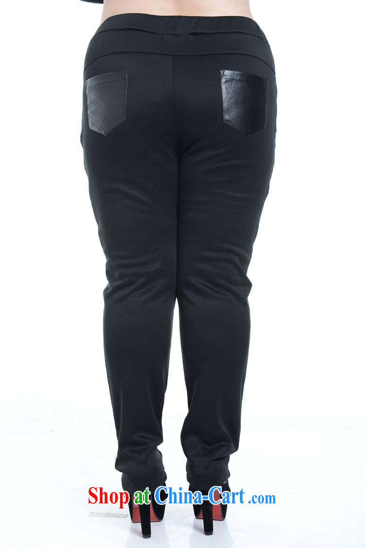 Thin (NOS), a large, female PU leather stitching pants beauty graphics thin stretch Elastic waist long leather pants A 5171 Black Large Number 2 XL/model through pictures, price, brand platters! Elections are good character, the national distribution, so why buy now enjoy more preferential! Health