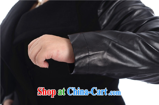 Thin (NOS), a large, female PU spell leather thick coat OL suits for warm hair coat? windbreaker A 5371 Black Large Number 3 XL/chest of 126 CM pictures, price, brand platters! Elections are good character, the national distribution, so why buy now enjoy more preferential! Health