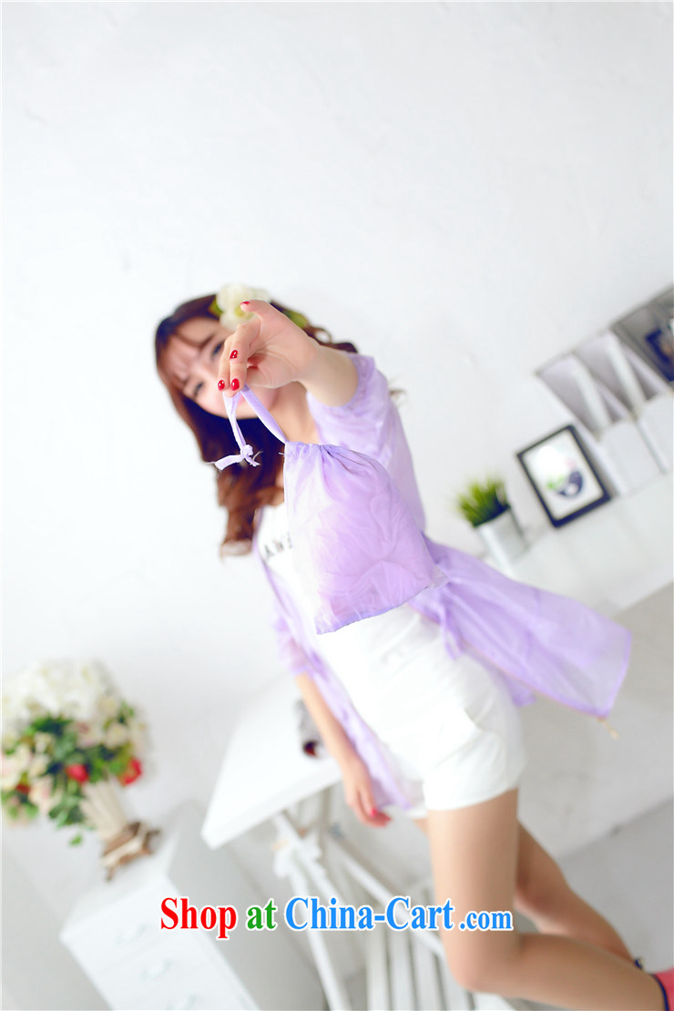 Wei-wei, was the 2015 Korean version of the greater, female long-sleeved sunscreen clothing UV female, long-T-shirt AD 361 purple XXL pictures, price, brand platters! Elections are good character, the national distribution, so why buy now enjoy more preferential! Health