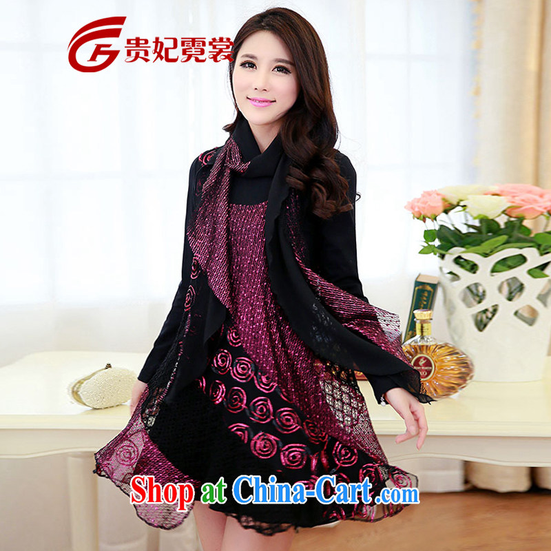 queen sleeper sofa Ngai advisory committee 2015 King, female thick mm spring new thick sister Korean fashion XL video thin long-sleeved dresses 2293 red long-sleeved 2 XL recommended weight 140 - 160 jack