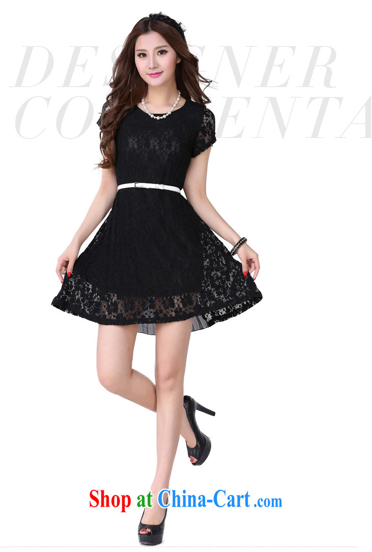 Constitution, the code dresses 2015 spring spell the hem snow woven Bow Tie lace dress lounge short-sleeved skirt thick MM stylish the waist graphics thin black 4 XL 160 - 170 Jack pictures, price, brand platters! Elections are good character, the national distribution, so why buy now enjoy more preferential! Health