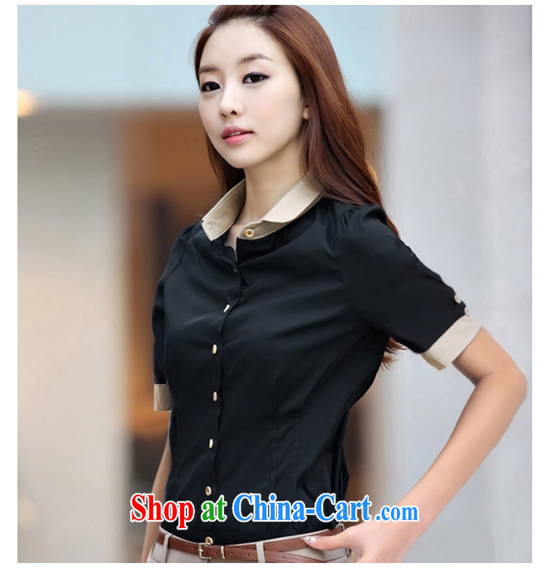 Better Photos, summer 2015 with new short-sleeved shirt female Korean dolls shirt collar women attire T-shirt blue S pictures, price, brand platters! Elections are good character, the national distribution, so why buy now enjoy more preferential! Health