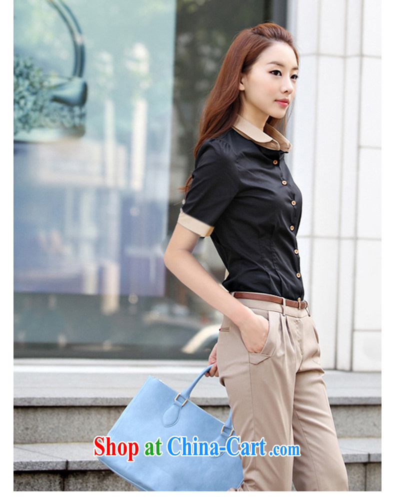 Better Photos, summer 2015 with new short-sleeved shirt female Korean dolls shirt collar women attire T-shirt blue S pictures, price, brand platters! Elections are good character, the national distribution, so why buy now enjoy more preferential! Health