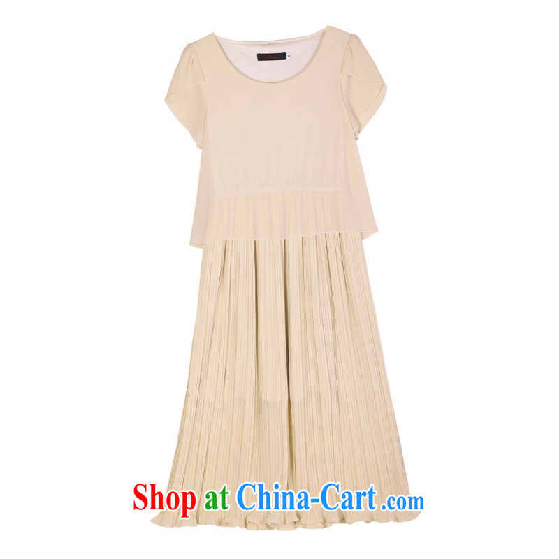 The delivery package mail: Intensify, summer dress snow woven skirts Bohemia, solid color short-sleeved thick mm beach skirt 100 hem dresses video slim blue 4 XL 165 - 180 jack, land is still the garment, and shopping on the Internet
