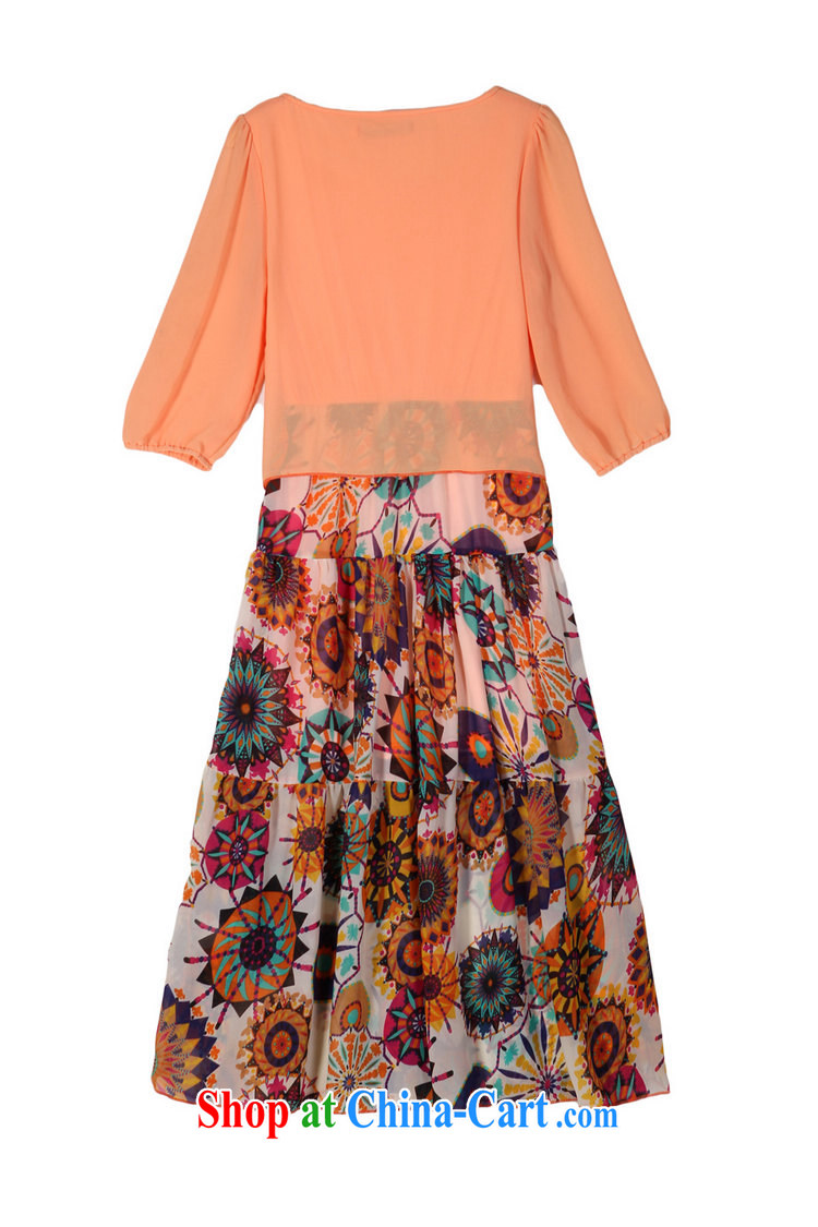 The package-XL ladies bohemian National Day holiday long skirt stamp false Two-piece stitching snow woven thick mm beach snow skirt woven skirt orange blossom XL 4 165 - 175 Jack pictures, price, brand platters! Elections are good character, the national distribution, so why buy now enjoy more preferential! Health