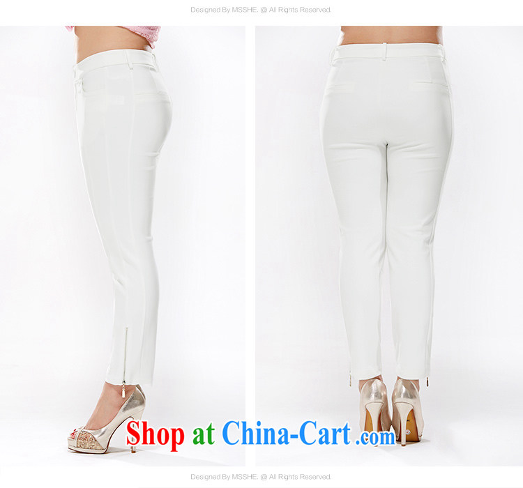 9 MsShe pants XL ladies' 2015 summer new stretch cotton Korean version thick mm castors Beauty Salon 6466 m White T 5 pictures, price, brand platters! Elections are good character, the national distribution, so why buy now enjoy more preferential! Health