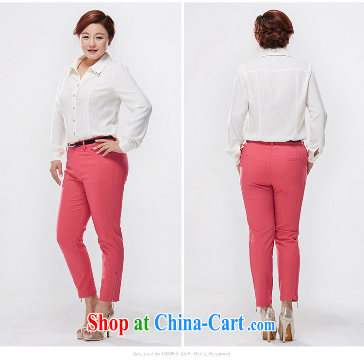 9 MsShe pants XL ladies' 2015 summer new stretch cotton Korean version thick mm castors Beauty Salon 6466 m White T 5 pictures, price, brand platters! Elections are good character, the national distribution, so why buy now enjoy more preferential! Health