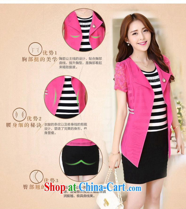 Newman, spring 2015 new, larger female decoration, striped vest lace two piece snow woven dresses NM 6008 pink two-piece 4 XL code pictures, price, brand platters! Elections are good character, the national distribution, so why buy now enjoy more preferential! Health