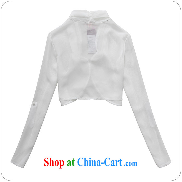 The delivery package as soon as possible-XL white cape sweet 100 to the cuff long-sleeved sunscreen clothing dress shawl snow woven cardigan air-conditioning T-shirt beach shawl ladies white 3XL 140 - 160 Jack pictures, price, brand platters! Elections are good character, the national distribution, so why buy now enjoy more preferential! Health