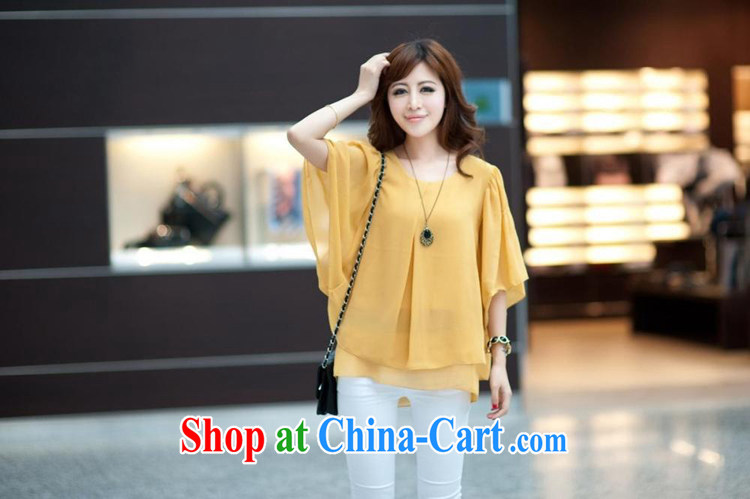Ms. Cecilia Clinton's large, female 2014 summer new and indeed increase 200 Jack thick MM loose video thin bat sleeves snow woven T-shirt cute name Yuan Yi short sleeved black XXXXL pictures, price, brand platters! Elections are good character, the national distribution, so why buy now enjoy more preferential! Health