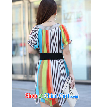 The line between a new V collar color streaks the code dress snow woven skirt Korean version of the greater code dress dress mm thick dresses and indeed intensify HVX 6 orange stripes 3XL pictures, price, brand platters! Elections are good character, the national distribution, so why buy now enjoy more preferential! Health