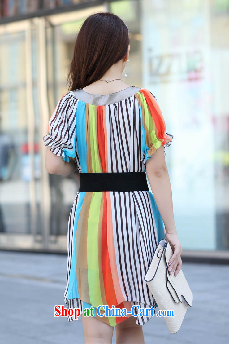 The line between a new V collar color streaks the code dress snow woven skirt Korean version of the greater code dress dress mm thick dresses and indeed intensify HVX 6 orange stripes 3XL pictures, price, brand platters! Elections are good character, the national distribution, so why buy now enjoy more preferential! Health