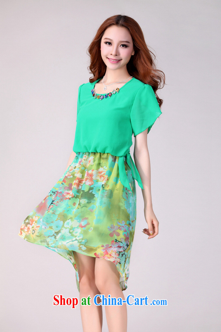 Constitution Yi XL dresses 2015 summer new Snow woven short-sleeved skirt thick sister beach skirts thick mm Bohemia stamp duty holiday skirt blue 2 XL 130 - 140 Jack pictures, price, brand platters! Elections are good character, the national distribution, so why buy now enjoy more preferential! Health