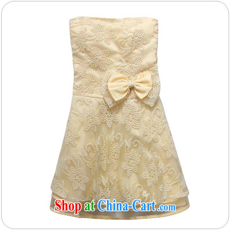 The delivery package as soon as possible e-mail XL ladies dress sweet upscale Korean version the root yarn shaggy small dress wedding bridesmaid sister GALLUS DRESS champagne table 3 XL 155 - 175 jack, land is still the Yi, the Code women, shopping on the Internet