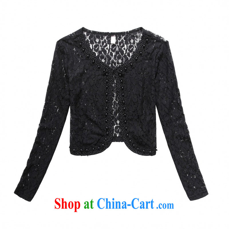 The delivery package as soon as possible e-mail XL autumn shawl with sweet long-sleeved fine staple-ju long-sleeved shawl 100 to ground, the Netherlands Sun Yi language Air Conditioning 55 black 4 XL 150 - 165 jack, land is still the Yi, the Code women, shopping on the Internet