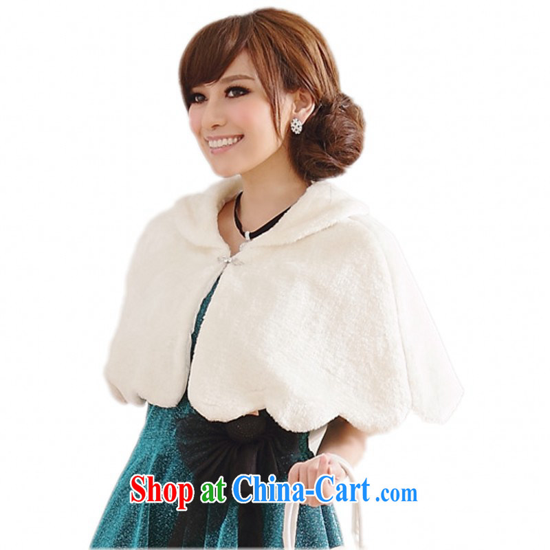 The delivery package as soon as possible the autumn and winter warm wedding shawl dress jacket white bridesmaid shawls hair fur D. jacket larger shawl white 3XL 155 - 175 jack, land is still the garment, shopping on the Internet