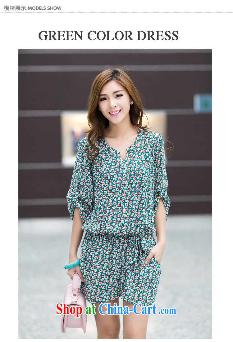 Donald Rumsfeld, the larger female 2015 thick MM summer new Korean floral beauty dresses cotton blue suit 3 XL pictures, price, brand platters! Elections are good character, the national distribution, so why buy now enjoy more preferential! Health