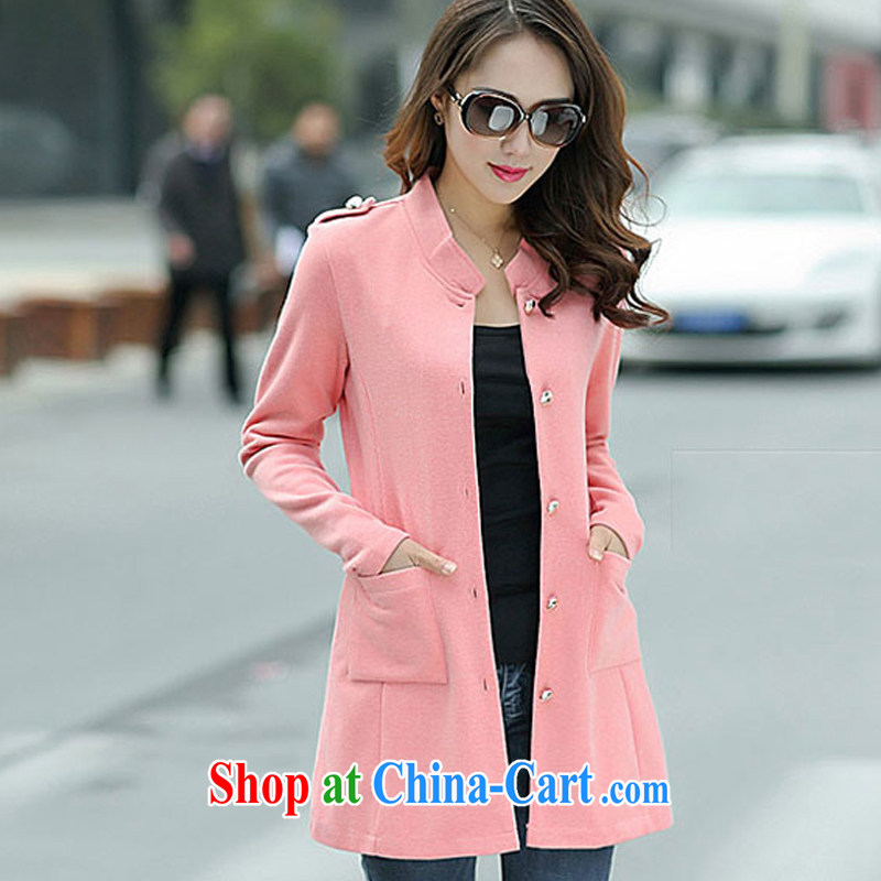 Alice Ho Miu Ling Nethersole maple 2014 autumn and winter with the Code focused on girls in long knitting cardigan dress jacket 7104 #pink 1026 L, maple, and shopping on the Internet