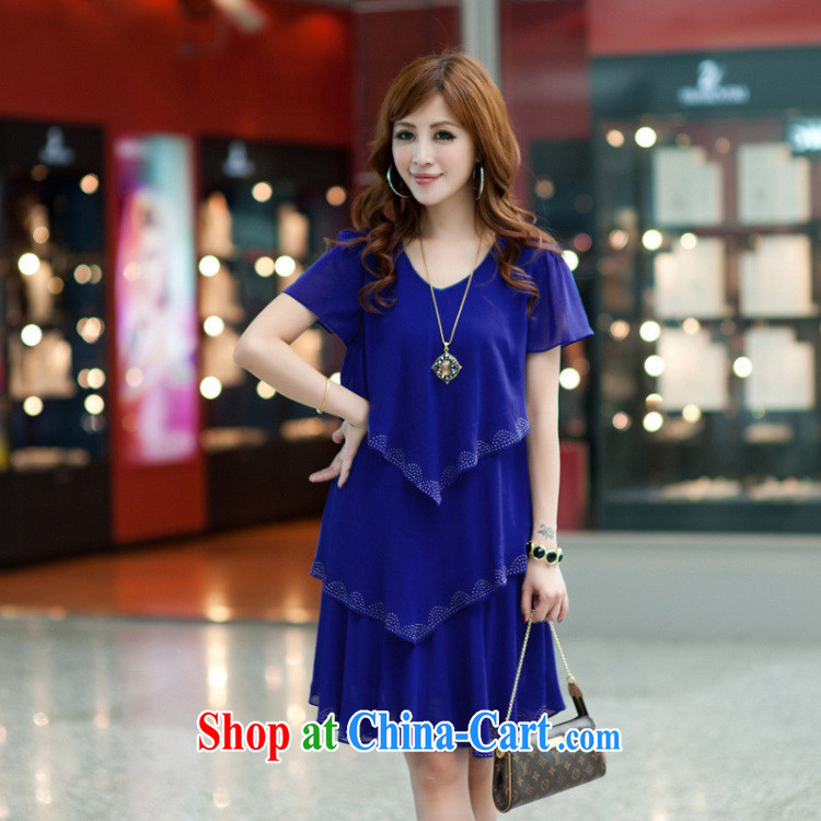 fat people dress and indeed intensify sister graphics thin ice woven dresses larger female thick mm summer 2014 new - 2 A 99 large blue code 4 XL (recommendations 170 - 190 pictures, price, brand platters! Elections are good character, the national distribution, so why buy now enjoy more preferential! Health