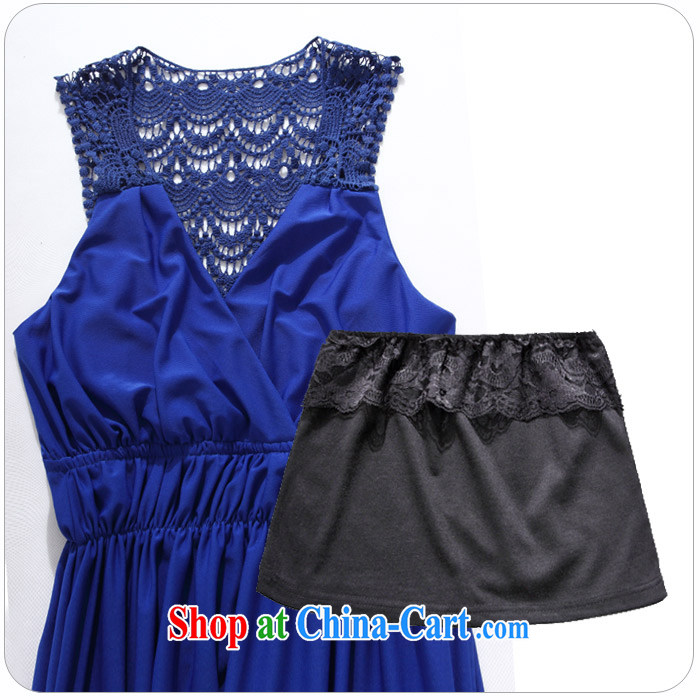 The delivery package mail: Intensify, ladies dress sexy V for noble lace dresses thick mm video slim skirt vest skirt dress with bare chest dress black XL 120 - 140 Jack pictures, price, brand platters! Elections are good character, the national distribution, so why buy now enjoy more preferential! Health