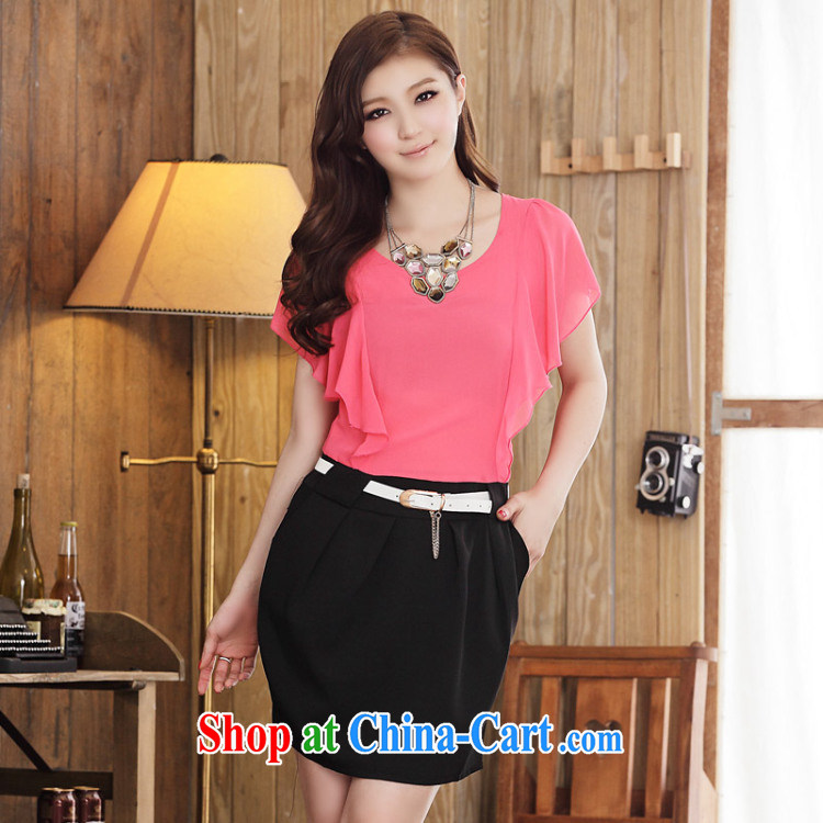 The delivery package as soon as possible e-mail XL ladies dress ladies fashion OL short skirt flouncing cuff stitching small A setup package and dresses thick mm video thin skirt peach XL 3 150 - 165 Jack pictures, price, brand platters! Elections are good character, the national distribution, so why buy now enjoy more preferential! Health