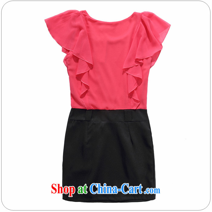 The delivery package as soon as possible e-mail XL ladies dress ladies fashion OL short skirt flouncing cuff stitching small A setup package and dresses thick mm video thin skirt peach XL 3 150 - 165 Jack pictures, price, brand platters! Elections are good character, the national distribution, so why buy now enjoy more preferential! Health