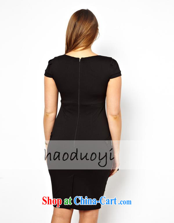 Haoduoyi S curve-a-pocket pencil skirt zipper decor dresses black US 20 pictures, price, brand platters! Elections are good character, the national distribution, so why buy now enjoy more preferential! Health