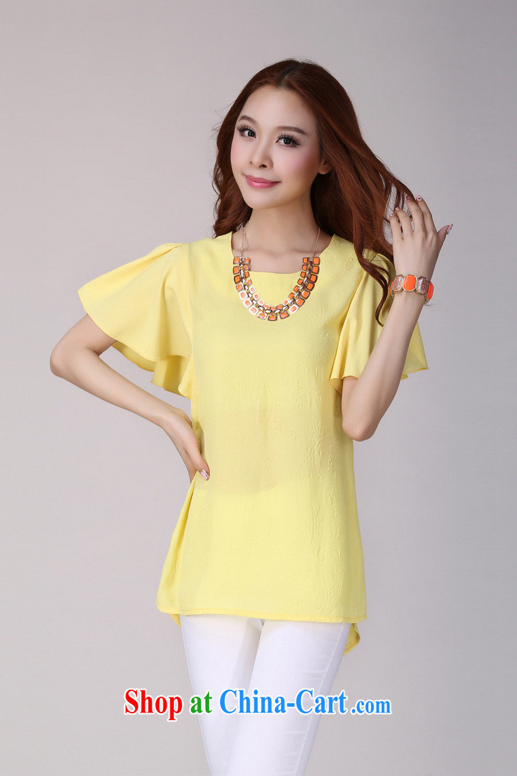 Constitution Yi Code T shirts summer new 2015 short-sleeved snow woven shirts beauty mm thick leisure Korean small shirt relaxed atmosphere thick sister summer leisure shirt blue 3XL 140 - 150 Jack pictures, price, brand platters! Elections are good character, the national distribution, so why buy now enjoy more preferential! Health