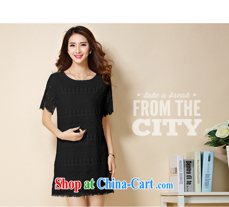 Morning would be 2015 thick sister new summer Korean lace leave of two garment and indeed XL girls decorated in graphics thin round-collar short-sleeve lace dress white 5XL pictures, price, brand platters! Elections are good character, the national distribution, so why buy now enjoy more preferential! Health