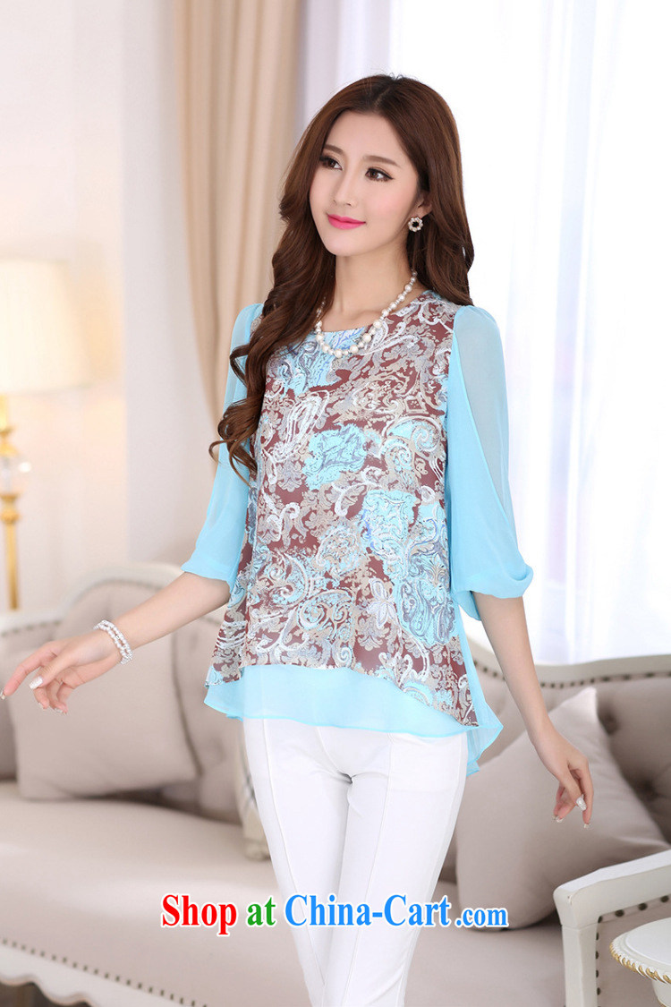 Morning would be spring 2015 new Korean fashion snow woven shirts large, female loose video thin 7 cuff stamp snow woven shirts bowtie cuffs large code snow woven blue 4 XL pictures, price, brand platters! Elections are good character, the national distribution, so why buy now enjoy more preferential! Health
