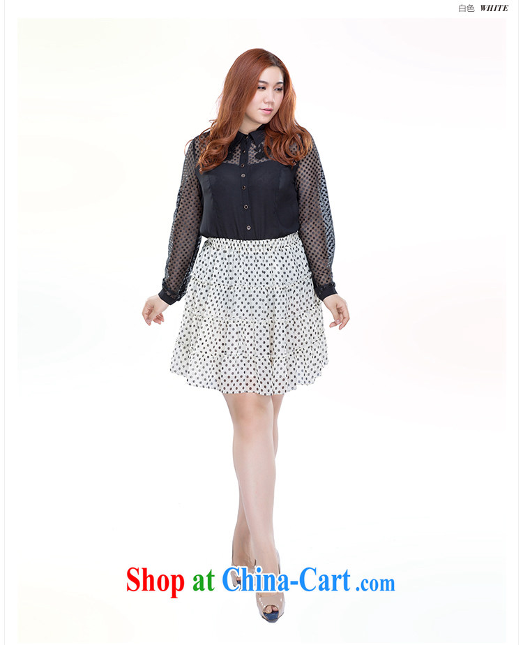 Slim Li-su summer 2014 new, larger female Elastic waist sweet wave, 100 snow ground woven body skirt Q 3713 white L pictures, price, brand platters! Elections are good character, the national distribution, so why buy now enjoy more preferential! Health