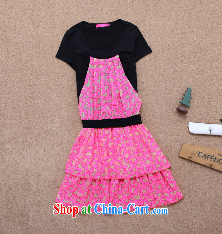 The package mail 2015 new summer sweet floral elegant dresses snow woven stitching, shoulder fake two-piece short-sleeved thick mm and fat skirt red 2 XL 155 - 170 Jack pictures, price, brand platters! Elections are good character, the national distribution, so why buy now enjoy more preferential! Health