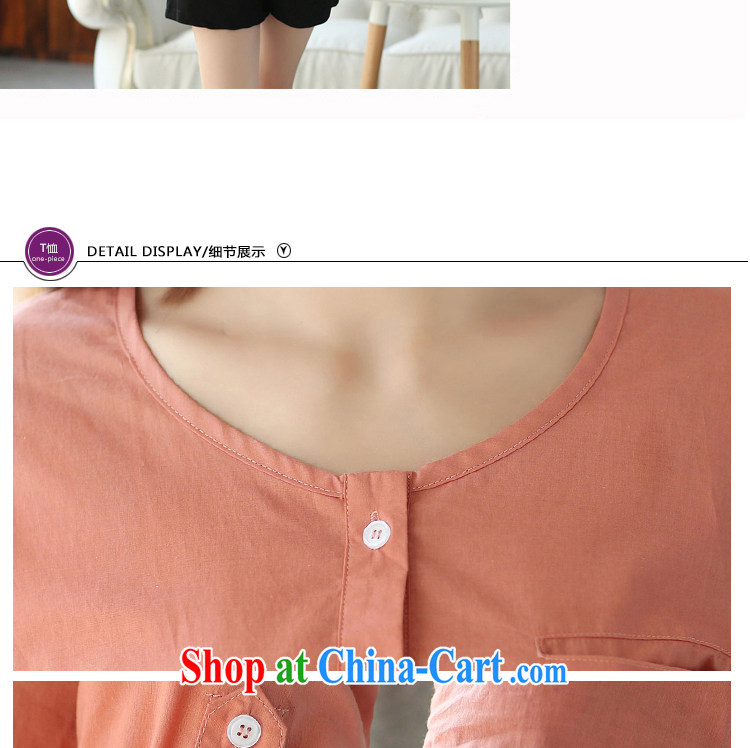 sea routes take new round-collar spell color adjustable cuff large code shirt Korean version of the greater code female shirt T-shirt summer, relaxed casual shirt YMS - 4 Western Red L pictures, price, brand platters! Elections are good character, the national distribution, so why buy now enjoy more preferential! Health