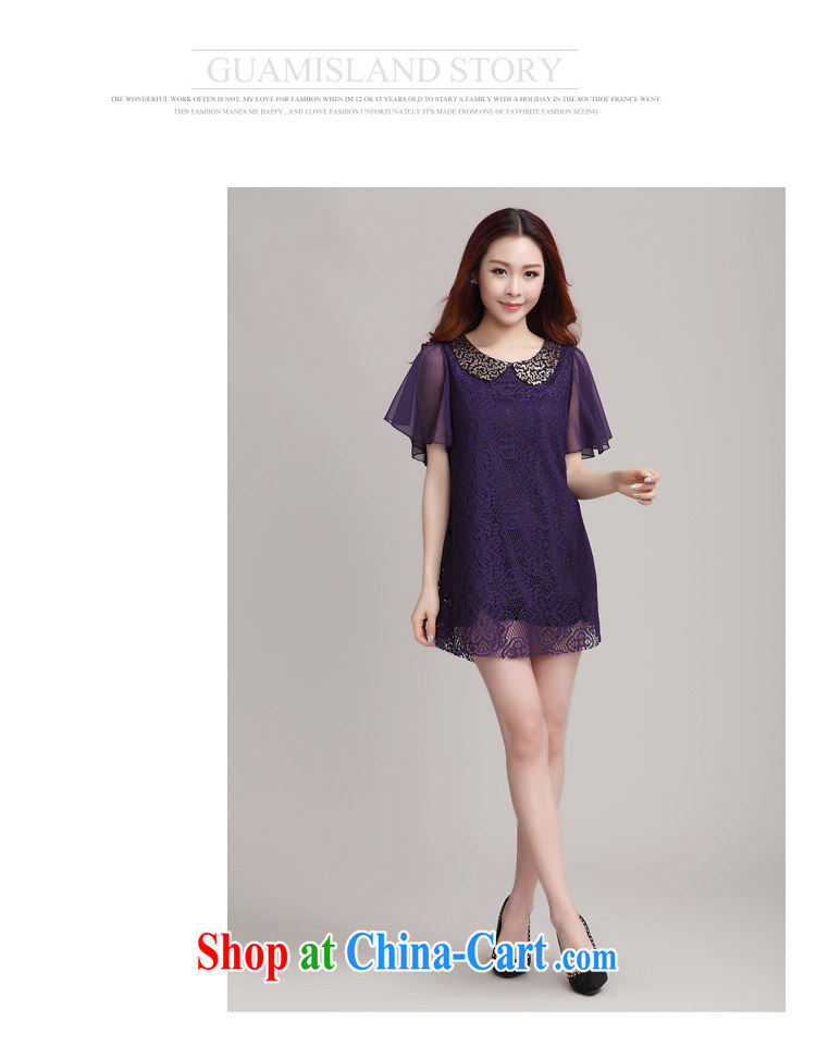 Wen Min 2014 summer new, larger female lace dress #6022 black XXXXL pictures, price, brand platters! Elections are good character, the national distribution, so why buy now enjoy more preferential! Health