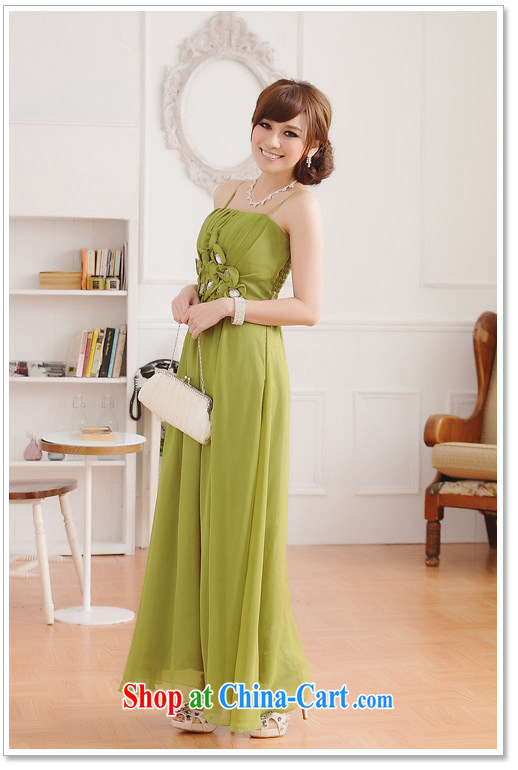 Constitution, XL long skirt and elegant 2015 European wind Red Carpet show luxury manually staple drill nails take longer small dress thick sister straps dress green recommended that you take a small code with pictures, price, brand platters! Elections are good character, the national distribution, so why buy now enjoy more preferential! Health