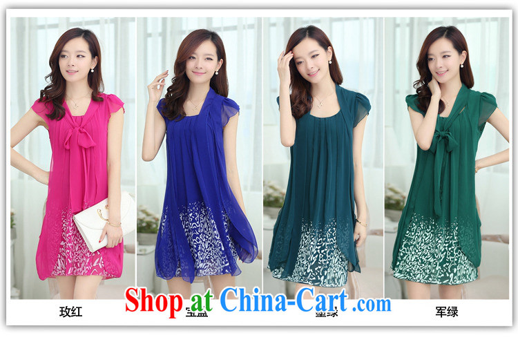 Bai Blue Airlines 2015 summer, the women's clothing stylish stamp 100 ground leave two softness snow woven large code dress the code pink XXXXXL pictures, price, brand platters! Elections are good character, the national distribution, so why buy now enjoy more preferential! Health
