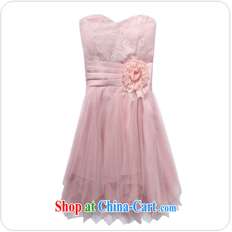 Constitution and clothing increased, ladies dress skirt 2015 romantic honeymoon blossoms video thin does not rule out the bare chest thick mm small dress dresses (the invisible) pink large XL 3 155 - 170 jack, constitution and clothing, and shopping on the Internet