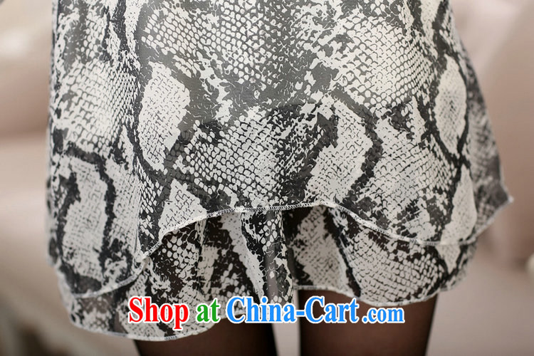 Pre-sales, generation, 2015 summer new female Chinese wind thick MM larger dresses with graphics thin 9 snow cuff woven skirt black and white 4 XL pre-sale pictures, price, brand platters! Elections are good character, the national distribution, so why buy now enjoy more preferential! Health