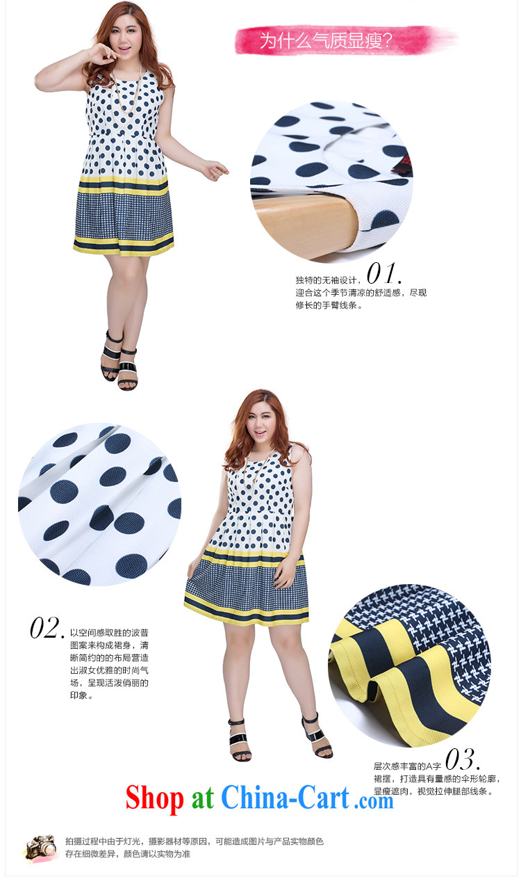 Slim LI Sau 2014 summer new, larger female lady elegant beauty 100 ground sleeveless polka dot dresses Q 3535 pink XXXXL pictures, price, brand platters! Elections are good character, the national distribution, so why buy now enjoy more preferential! Health