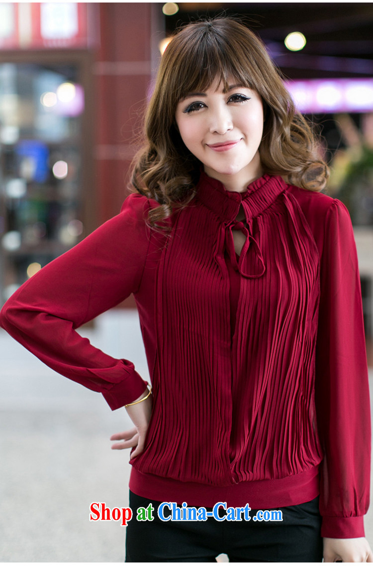Mephidross has long honey, 2014 autumn and winter with the Code female Korean version snow-woven shirts girls wrinkled, shirt for girls long-sleeved 2206 wine red XXXL pictures, price, brand platters! Elections are good character, the national distribution, so why buy now enjoy more preferential! Health