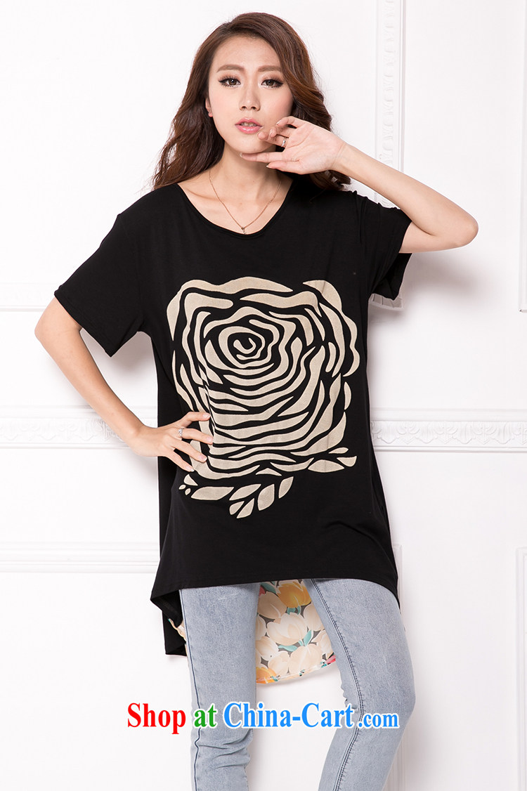 At the summer 2015 new roses pattern snow woven spell pure cotton short-sleeved loose larger female T 10,102 white XL pictures, price, brand platters! Elections are good character, the national distribution, so why buy now enjoy more preferential! Health