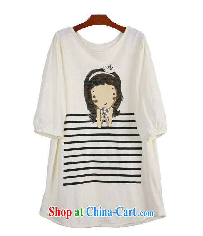 Solabe/in the Addis Ababa Spring and Autumn Korea edition loose pass the Code women loose long leisure cuff in sweet t-shirt 0525 white 3XL pictures, price, brand platters! Elections are good character, the national distribution, so why buy now enjoy more preferential! Health
