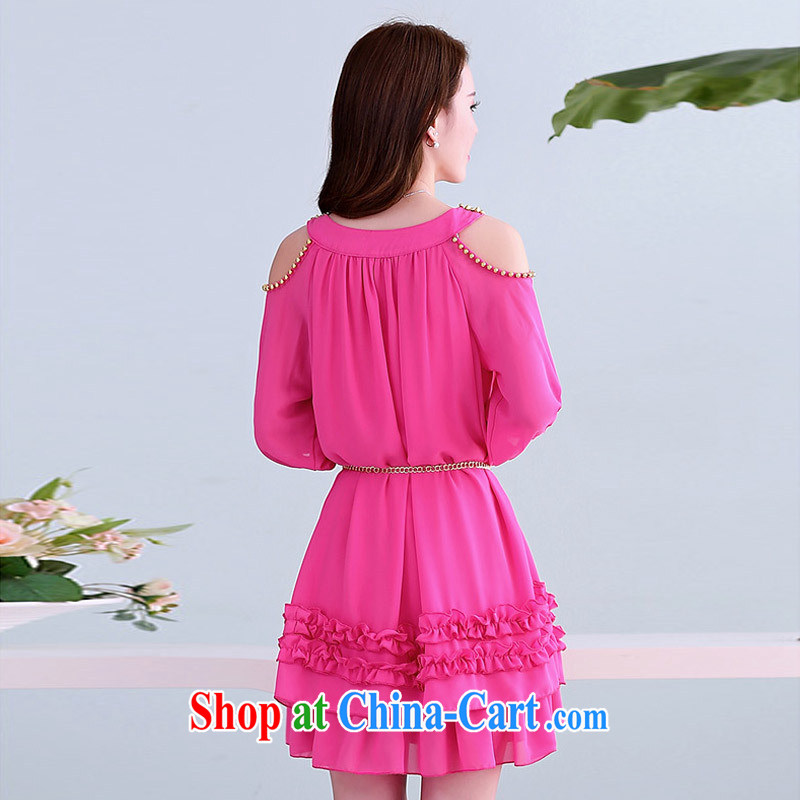 flower girl Isabelle 2015 new Japan, and the ROK thick MM the ventricular hypertrophy, female bare shoulders short-sleeved rivet snow woven lace graphics thin dresses female blue-green 4 XL 200 - 230 jack, flower girl Isabelle (Dufflsa), and, on-line shopping