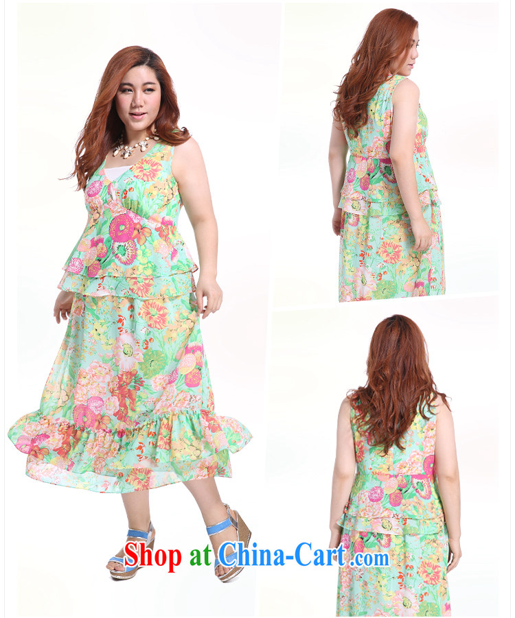 Slim Li-su summer 2014 new, larger female V collar bohemian wind stamp beach sleeveless long snow-woven dresses (the wrapped chest) Q 3910 yellow XXXL pictures, price, brand platters! Elections are good character, the national distribution, so why buy now enjoy more preferential! Health