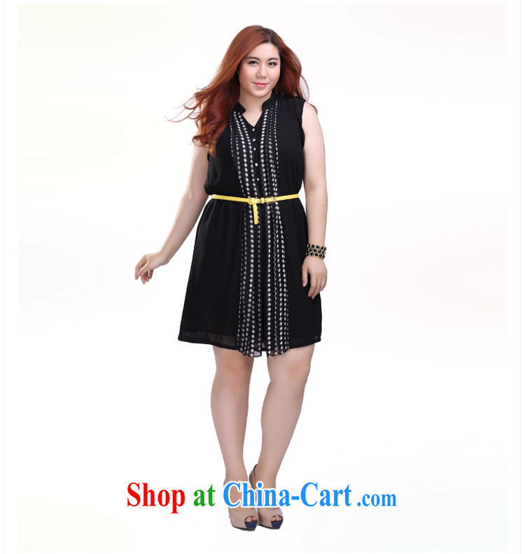 Slim Li-su summer 2014 new large, female, for snow-woven small floral elasticated waist sleeveless shirts, dresses Q 3917 (the belt) Blue XL pictures, price, brand platters! Elections are good character, the national distribution, so why buy now enjoy more preferential! Health