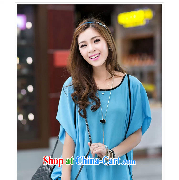Mephidross economy honey, King, female thick mm summer, new Korean cloak-snow woven relaxed T-shirt 6020 large blue code XXL pictures, price, brand platters! Elections are good character, the national distribution, so why buy now enjoy more preferential! Health