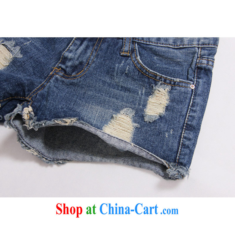 Thin (NOS) new, larger female crimping stylish 100 ground graphics thin worn out jeans hot pants M 10,811 blue 34 code 150 recommendations about Jack wearing thin (NOS), online shopping