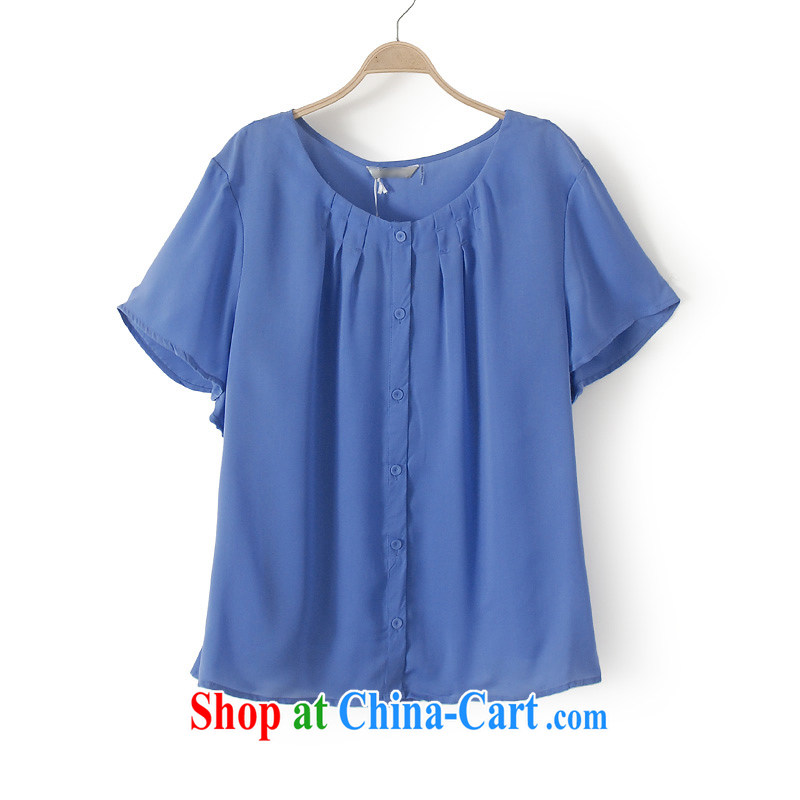 Spring new 2014 mm thick large foreign trade, women in Europe and America with the original single shirt snow woven shirts straps two-piece Xlj blue 16 _tile measuring clothes against_