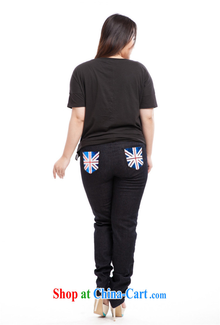 Hi Margaret slavery summer new Korean version XL female, high elastic waist jeans beauty castor pants M 56,019 Black - M flag 42 code/240 Jack left and right pictures, price, brand platters! Elections are good character, the national distribution, so why buy now enjoy more preferential! Health