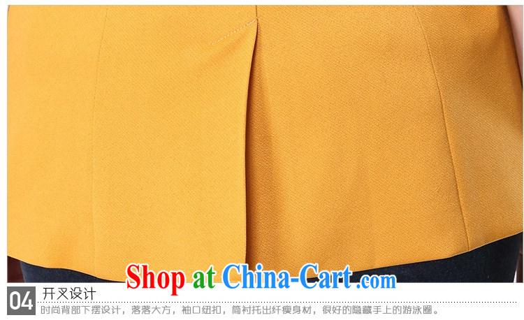 Mephidross economy honey, XL women 2015 spring simple solid color 100 ground aura video skinny jacket 5018 yellow large code 5 XL pictures, price, brand platters! Elections are good character, the national distribution, so why buy now enjoy more preferential! Health